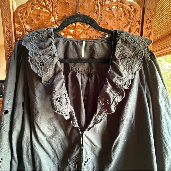 Free People Eyelet Blouse - Picture 2 of 3